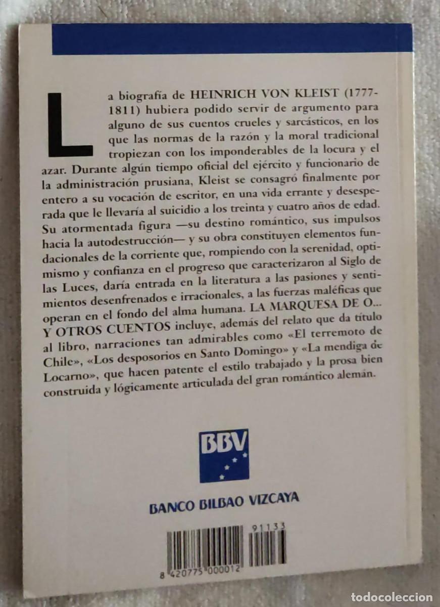Libros de segunda mano: LA MARQUESA DE O Y OTROS CUENTOS. - Foto 2