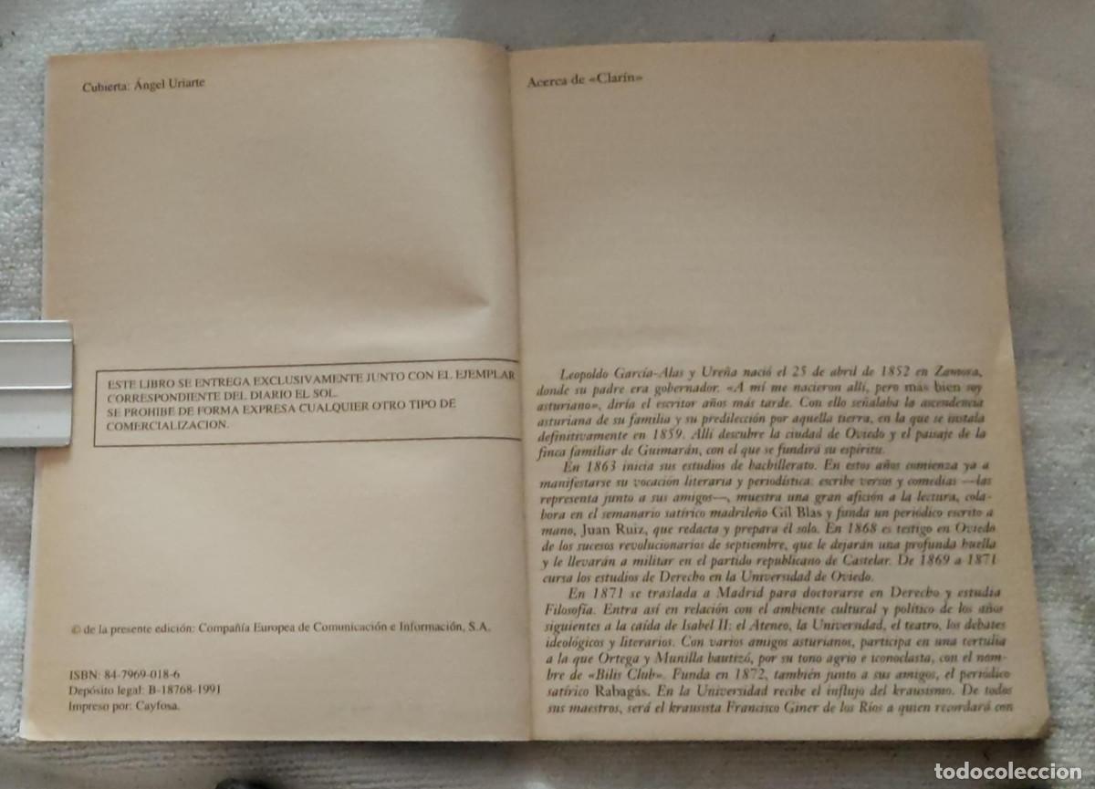 Libros de segunda mano: CLAR&Iacute;N. - Foto 3