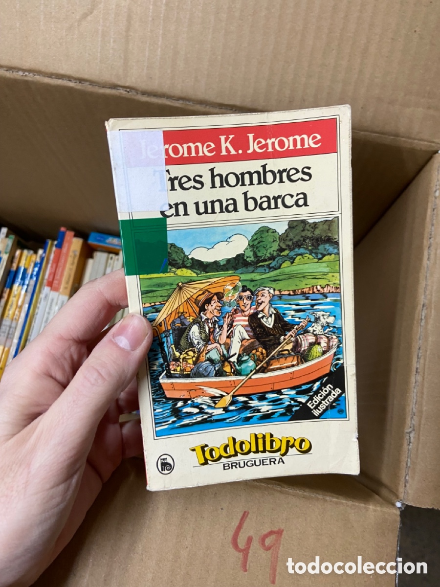 Libros de segunda mano: Caja49 Jerome K. Jerome - treshombres en una barca - Foto 1