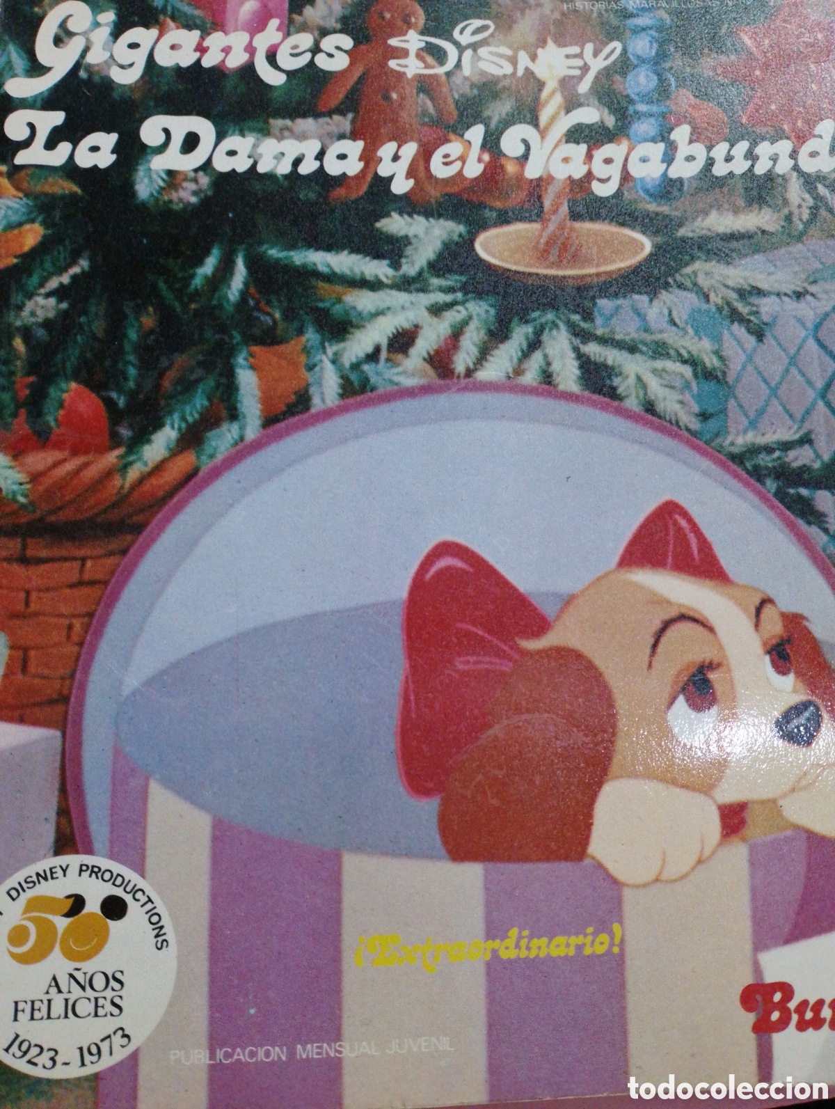 Libros de segunda mano: Gigantes Disney la dama y el vagabundo historias maravillosas n&uacute;m 10 a&ntilde;os 70
