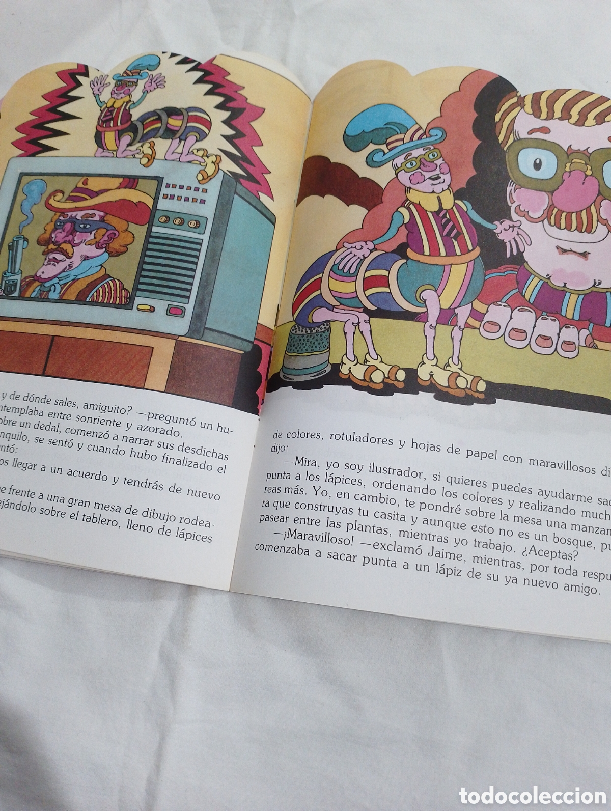Libros de segunda mano: Cuento troquelado el gusanillo errante ediciones Alonso a&ntilde;os 80 - Foto 4