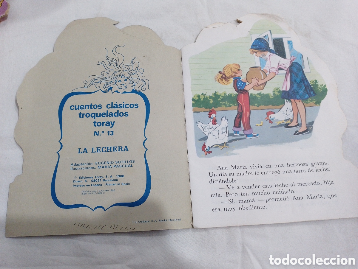 Libros de segunda mano: La lechera 13 cuentos cl&aacute;sicos toray - Foto 2