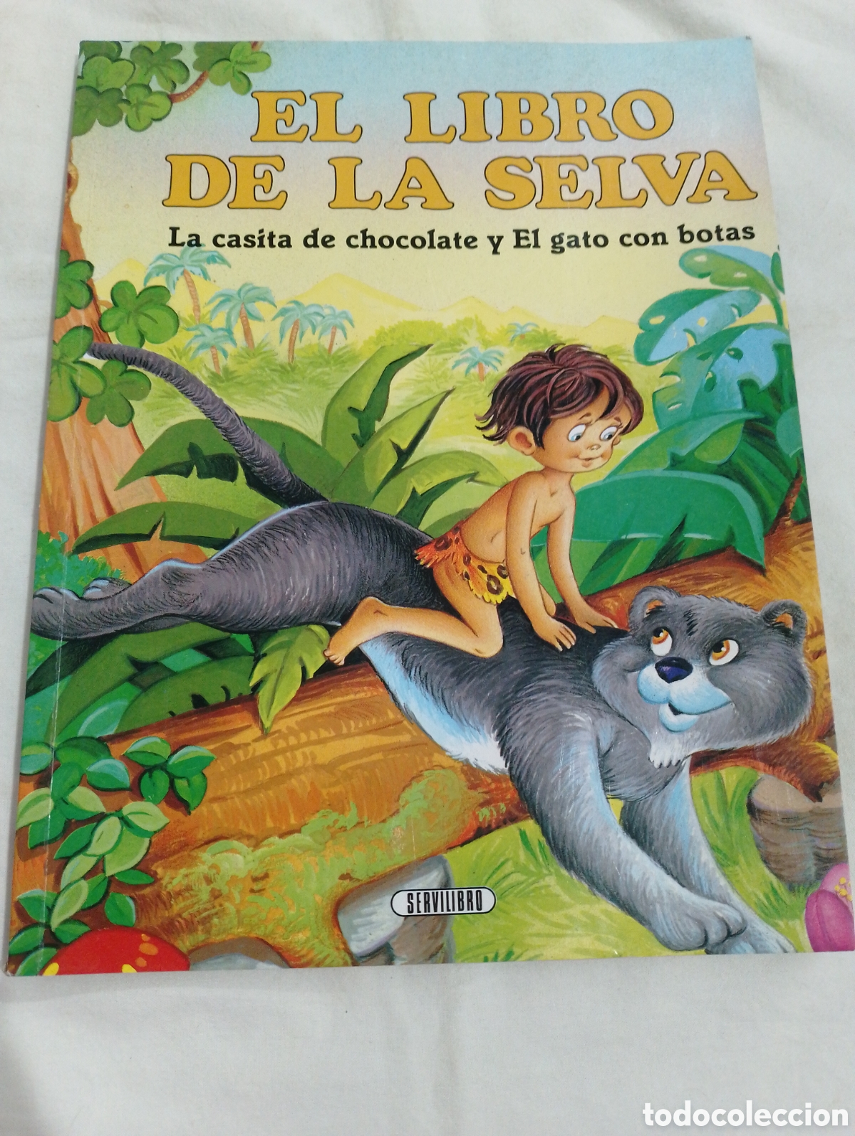 Libros de segunda mano: El libro de la selva servilibro la casita de chocolate y el gato con botas colecci&oacute;n cuentos cl&aacute;sico