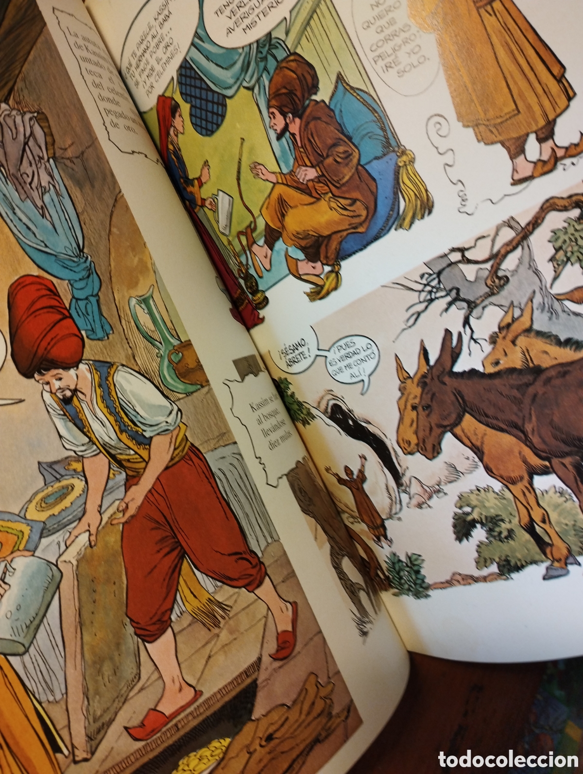 Libros de segunda mano: Al&iacute; Bab&aacute; y los cuarenta ladrones. Ilustraciones Art Studium. - Foto 3