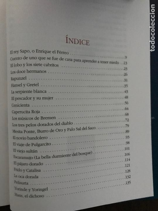 Libros de segunda mano: CUENTOS DE GRIMM , JACOB Y WILHELM GRIMM , EDICI&Oacute;N ILUSTRADA , EDITORIAL OPTIMA - Foto 2