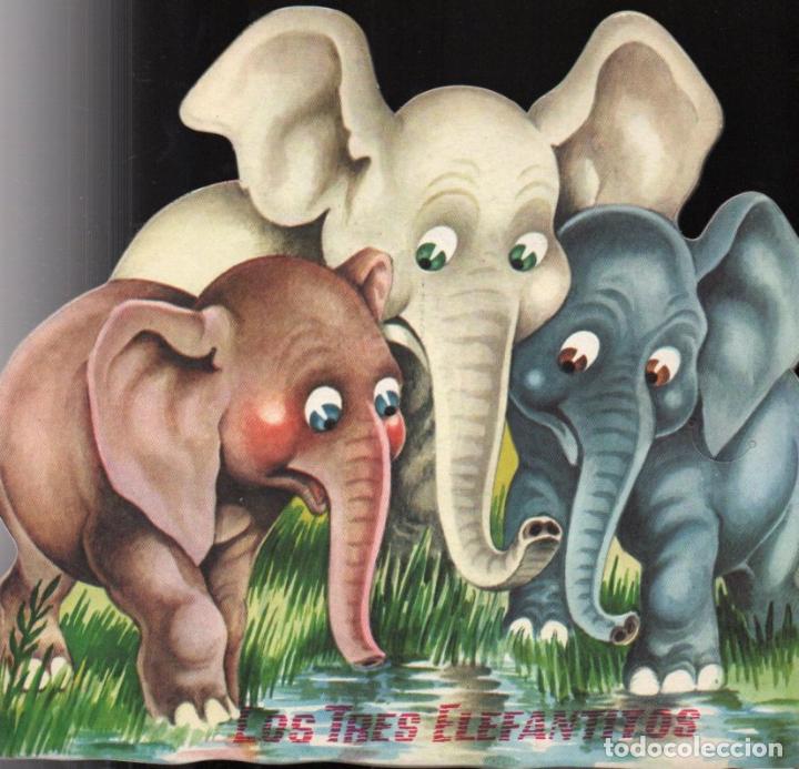 Libri di seconda mano: MAR&Iacute;A BLANCA GIL : LOS TRES ELEFANTITOS TROQUELADO DURVE ILUSTRADO POR BATLLOR&Iacute; JOFR&Eacute; (1959)