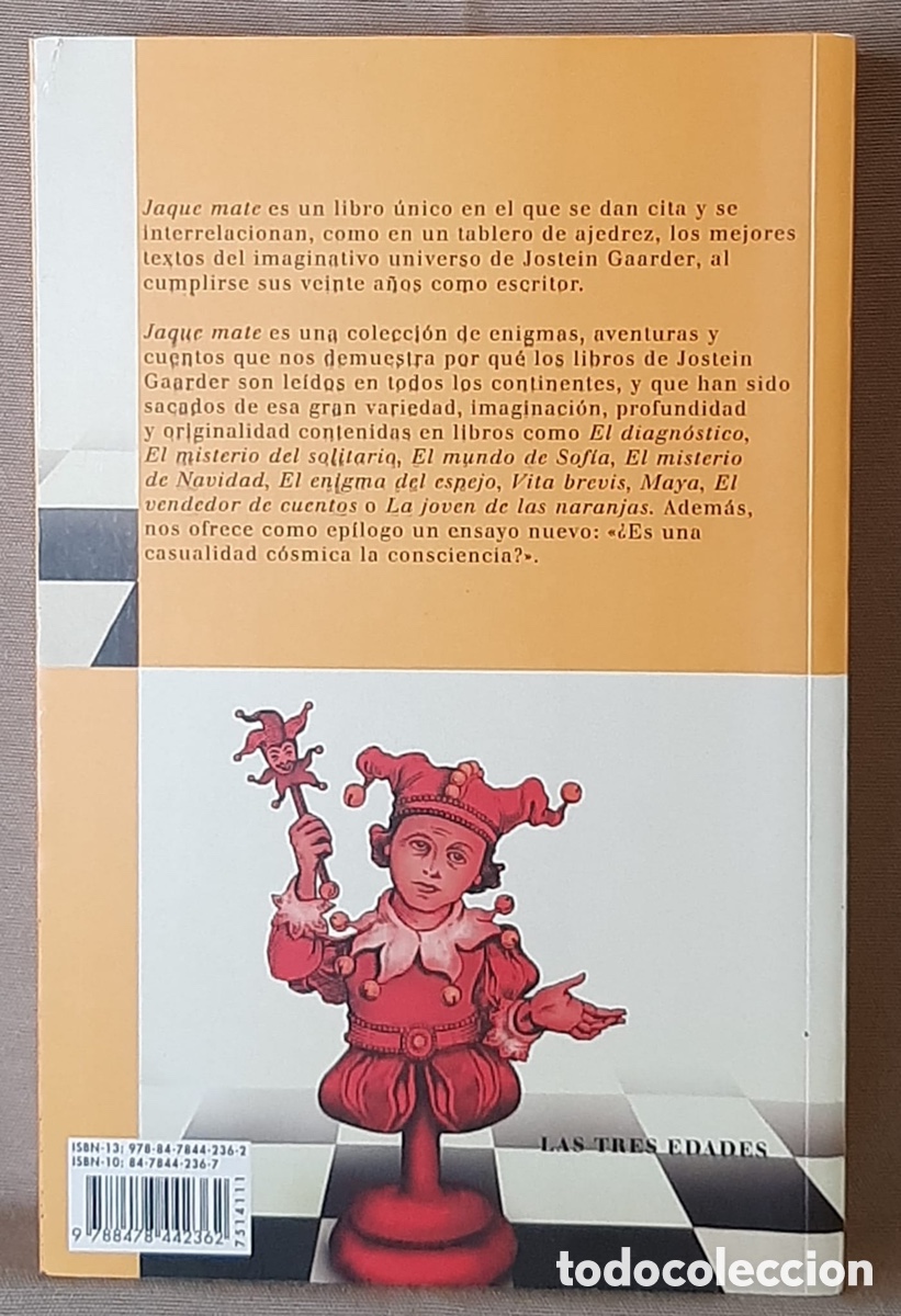 Libros de segunda mano: Jaque mate. Jostein Gaarder.PORTES INCLUIDOS - Foto 2
