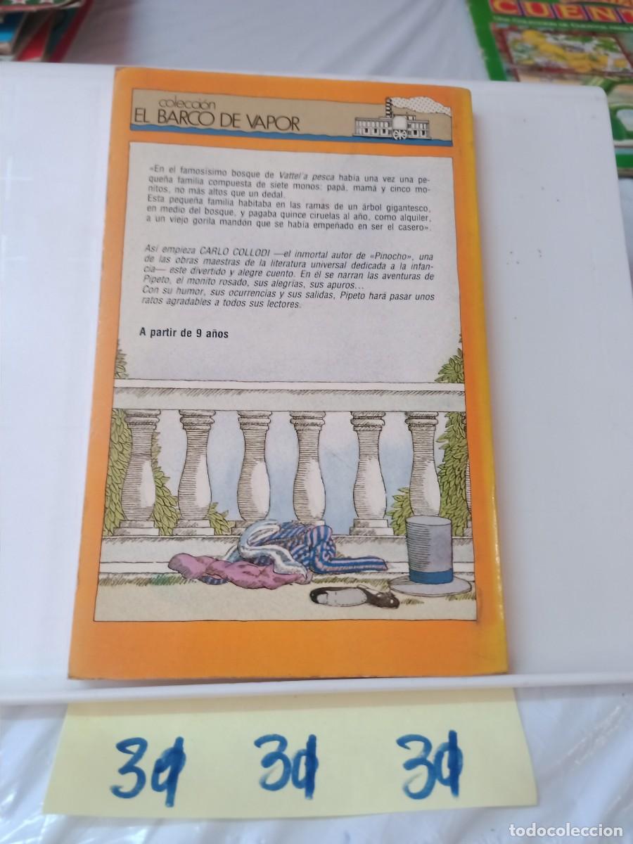 Libros de segunda mano: PIPETO EL MONITO ROSADO CARLO COLLODI SM - Foto 2