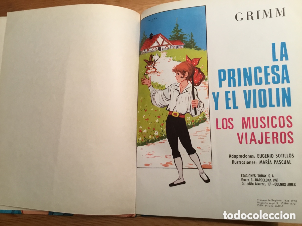 Libros de segunda mano: CUENTO LIBRO - GRIMM. LA PRINCESA Y EL VIOLIN. TORAY 1973 - Foto 2