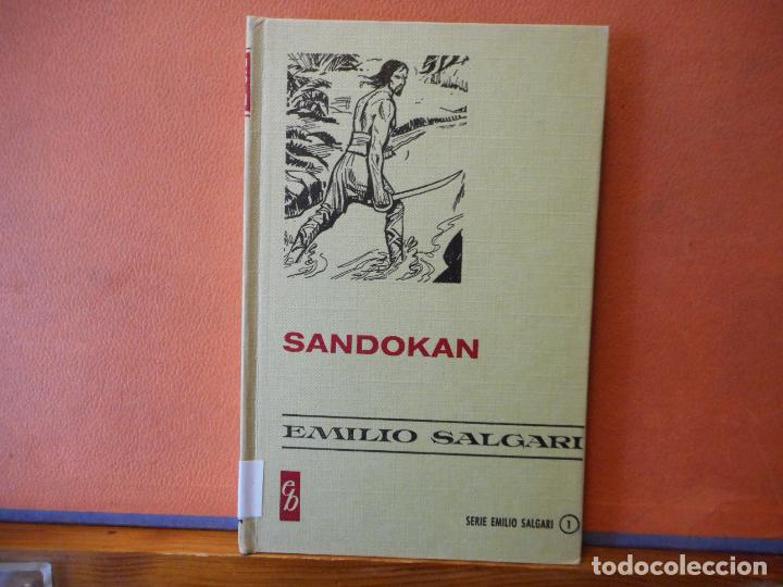 Libros de segunda mano: LIBRO.SANDOKAN.EMILIO SALGARI. 1 .PESO-235G. - Foto 1