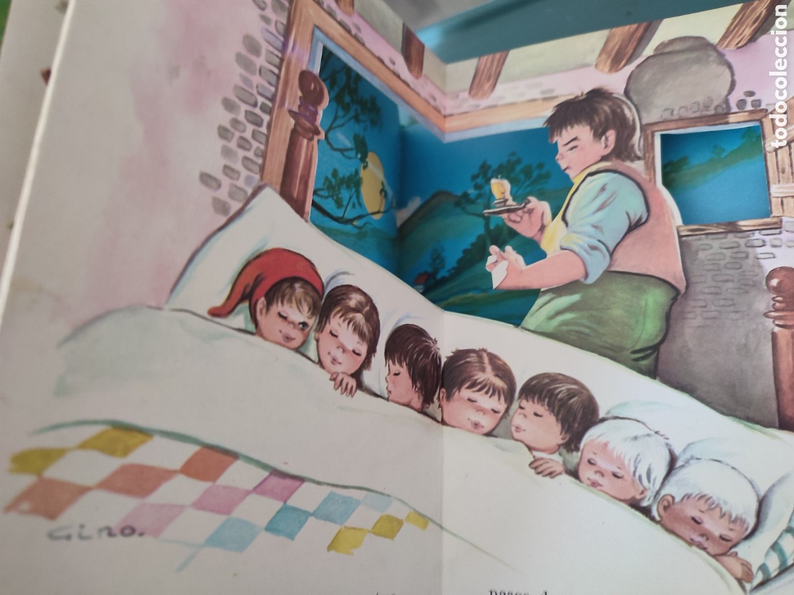 Libros de segunda mano: Cuento Pulgarcito.Interior troquelado 1969 - Foto 6
