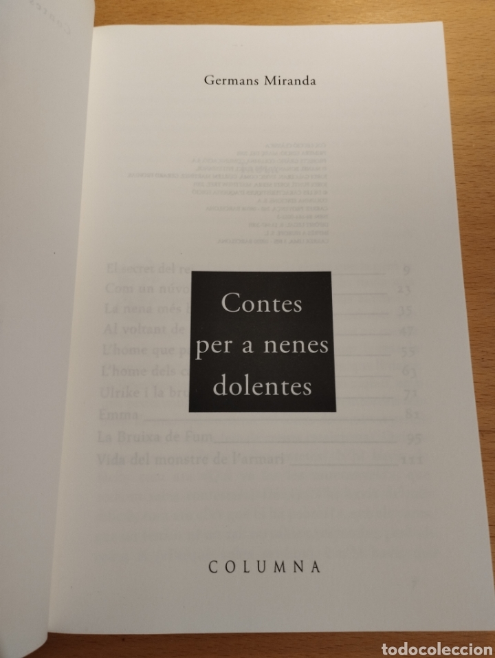 Libros de segunda mano: CONTES PER A NENES DOLENTES (GERMANS MIRANDA) - Foto 2