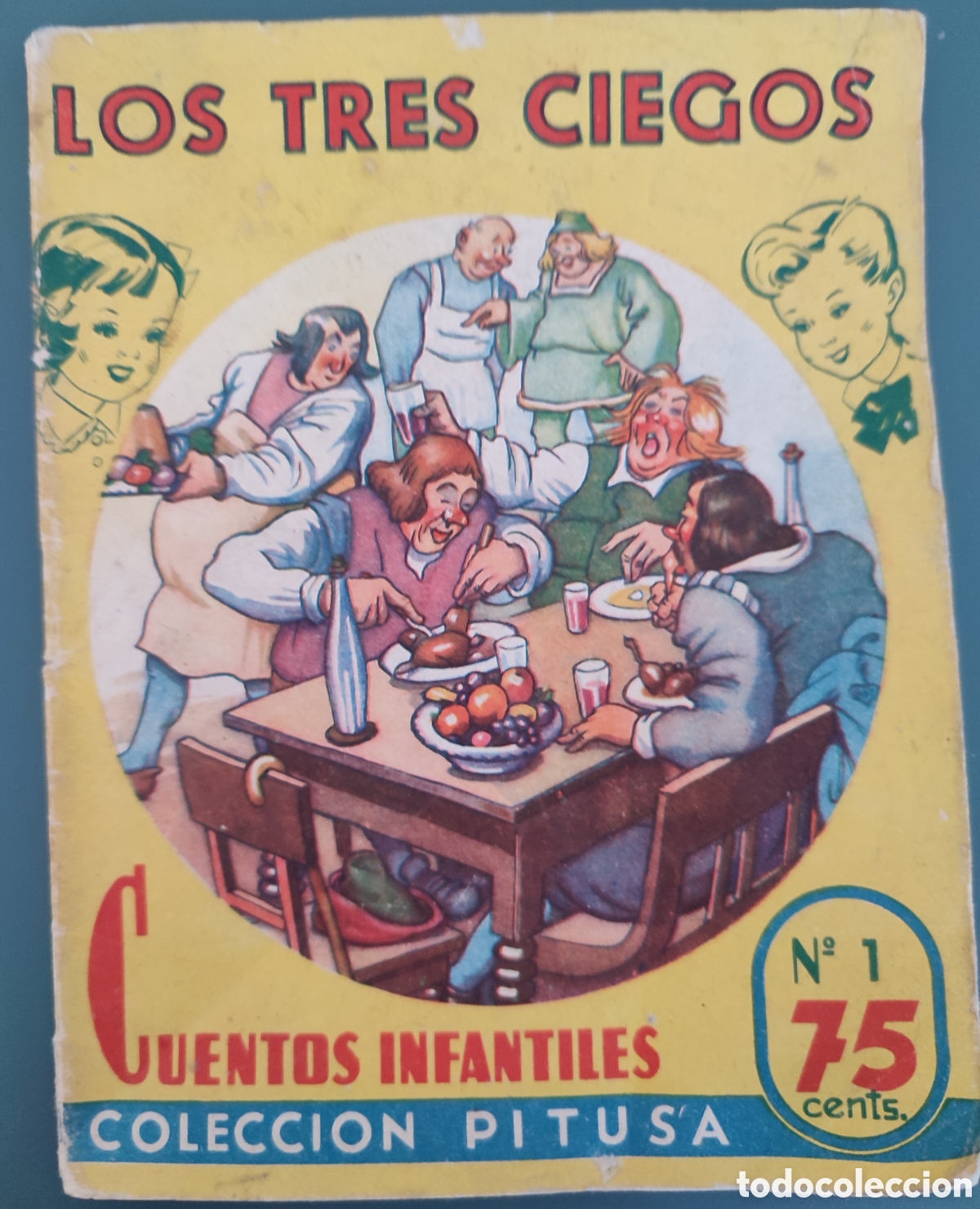 Libros de segunda mano: Cuento Colecci&oacute;n Pitusa N&uacute;mero 1. Los tres ciegos