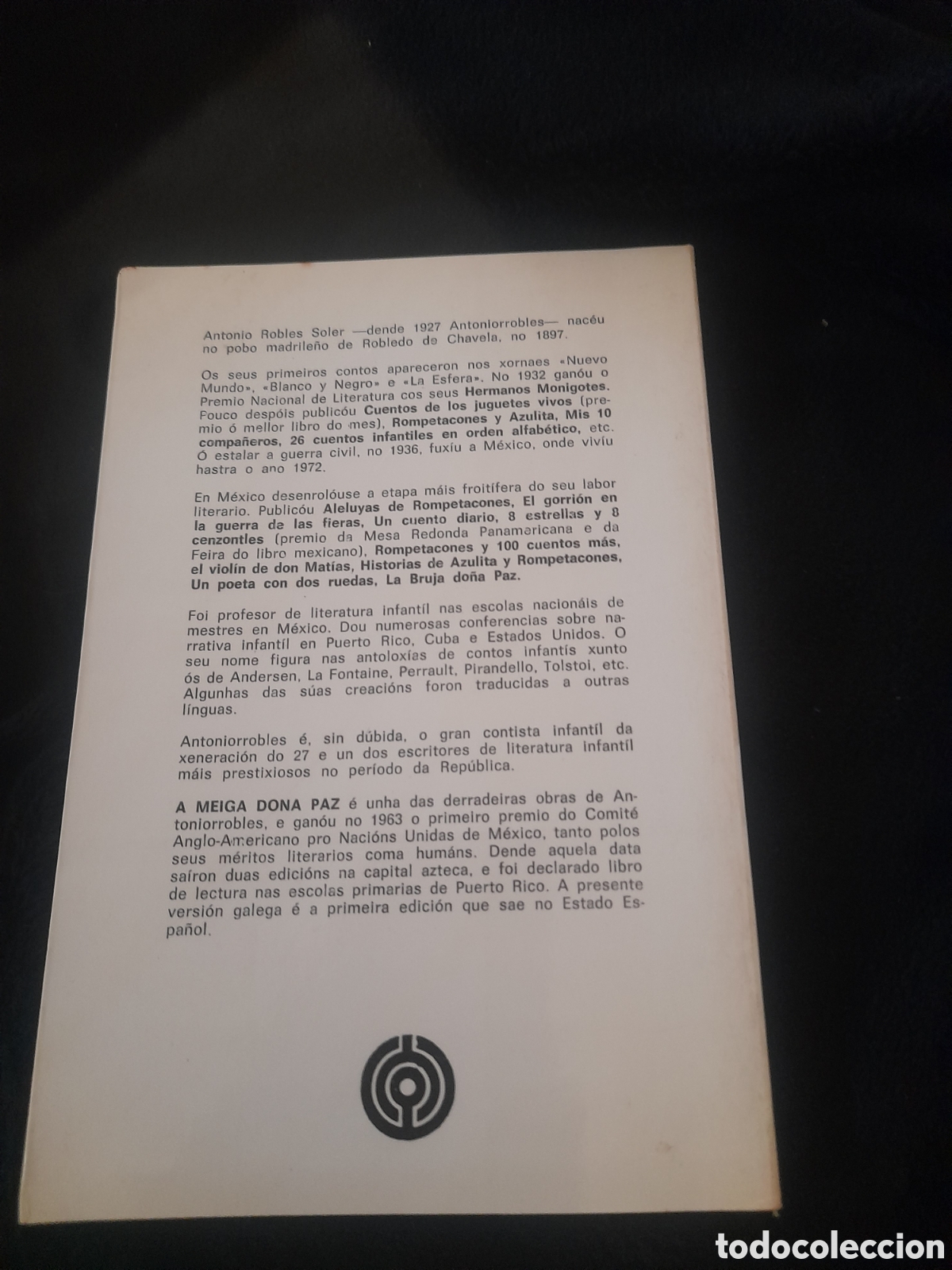 Libros de segunda mano: Libro, A Meiga Dona Paz, Edici&oacute;nes de Castro en gallego - Foto 3