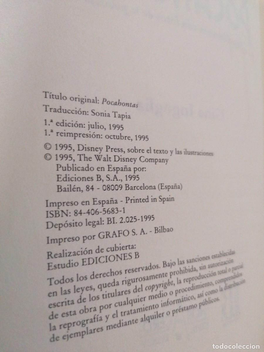 Libros de segunda mano: POCAHONTAS - Foto 4