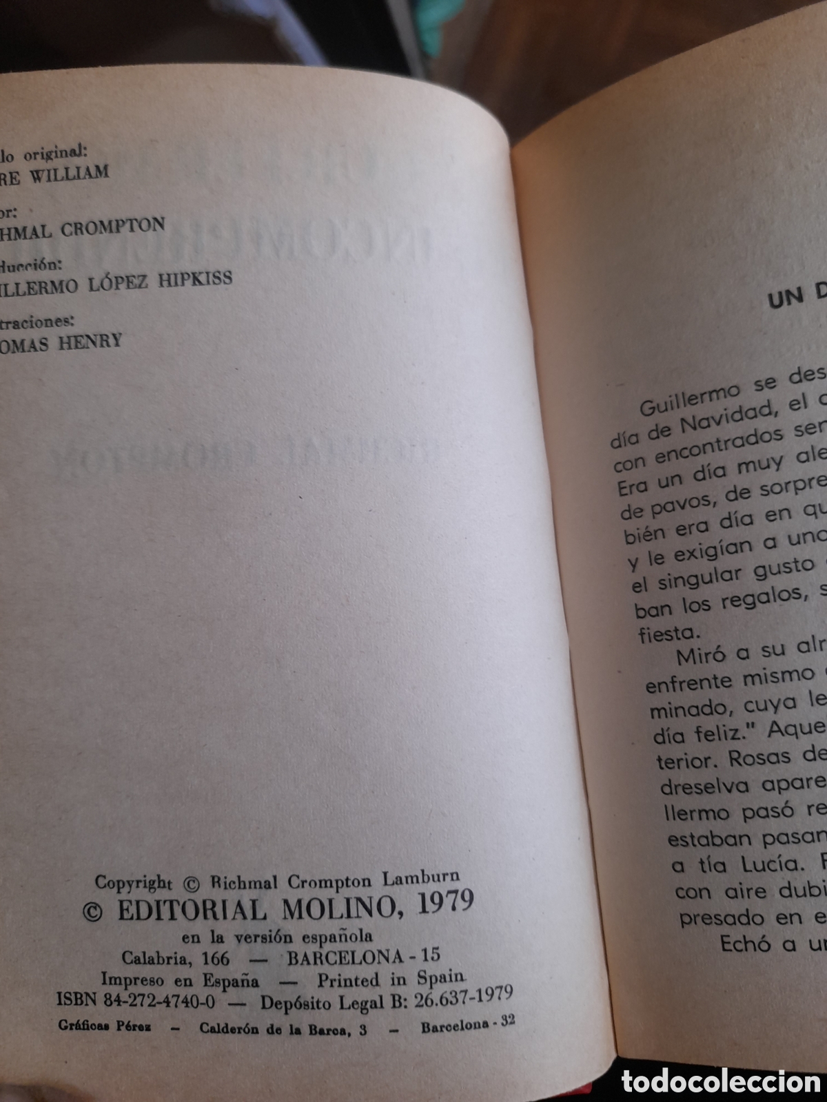 Libros de segunda mano: GUILLERMO EL INCOMPRENDIDO, Editorial Molino de 1979 - Foto 2