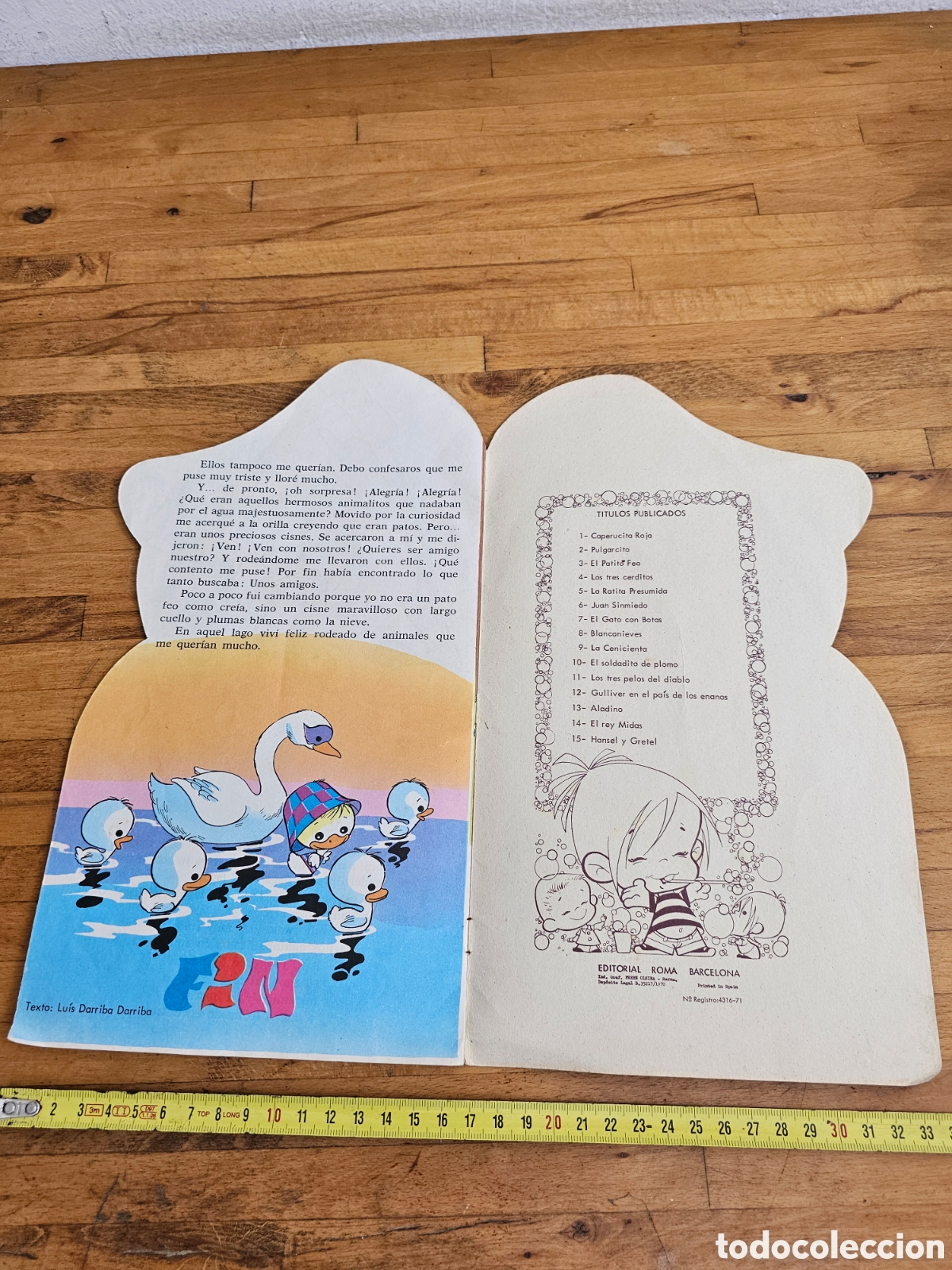 Libros de segunda mano: Libro infantil El Patito Feo, de ed.Roma 1970 - Foto 2