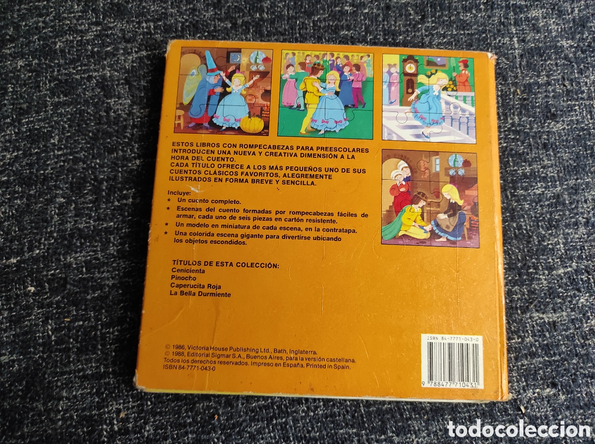 Libros de segunda mano: CENICIENTA - ROMPECABEZAS NARRAN EL CUENTO -ED. SIGMAR 1988 - Foto 3