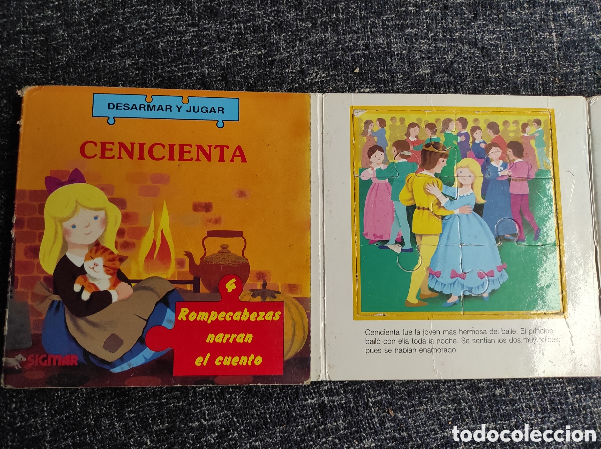 Libros de segunda mano: CENICIENTA - ROMPECABEZAS NARRAN EL CUENTO -ED. SIGMAR 1988 - Foto 1