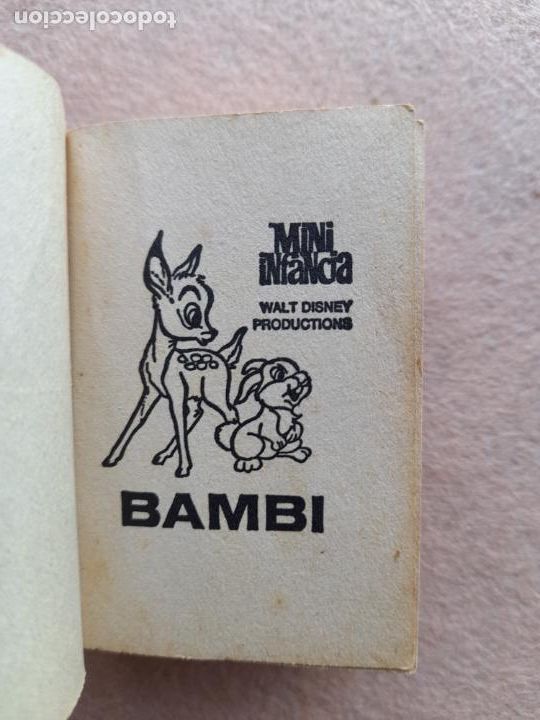 Libros de segunda mano: Mini Cuento de Walt Disney. Bambi. A&ntilde;o 1987. - Foto 2