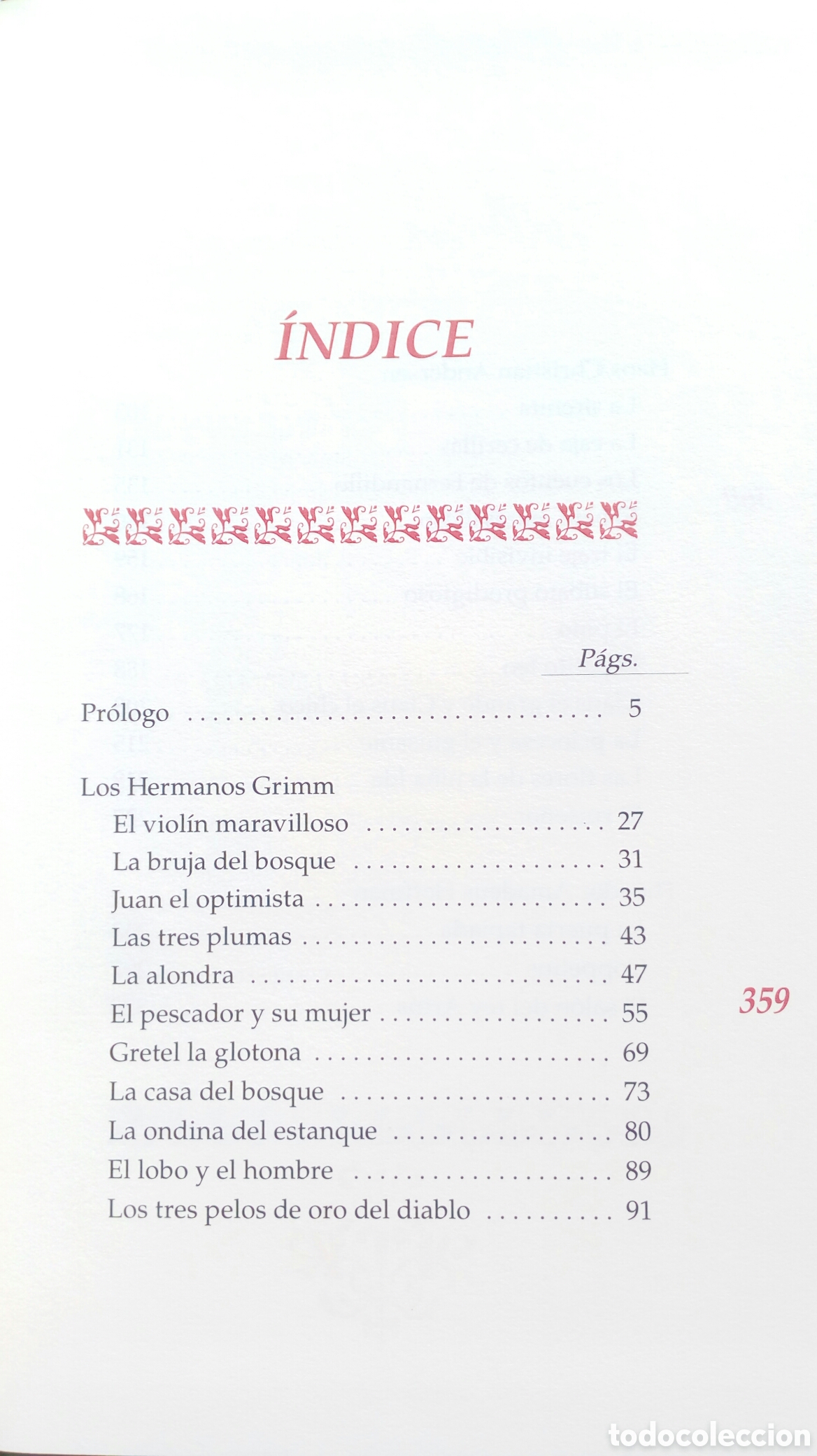 Libros de segunda mano: Selecci&oacute;n de Cuentos. Grimm, Hoffmann, Andersen. - Foto 3