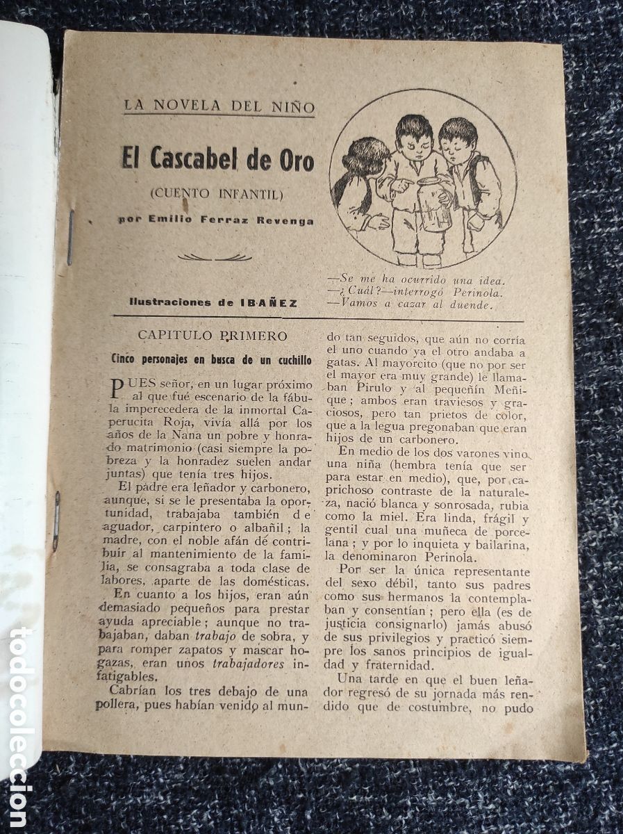 Libros de segunda mano: CUENTO INFANTIL - EL CASCABEL DE ORO - Foto 2