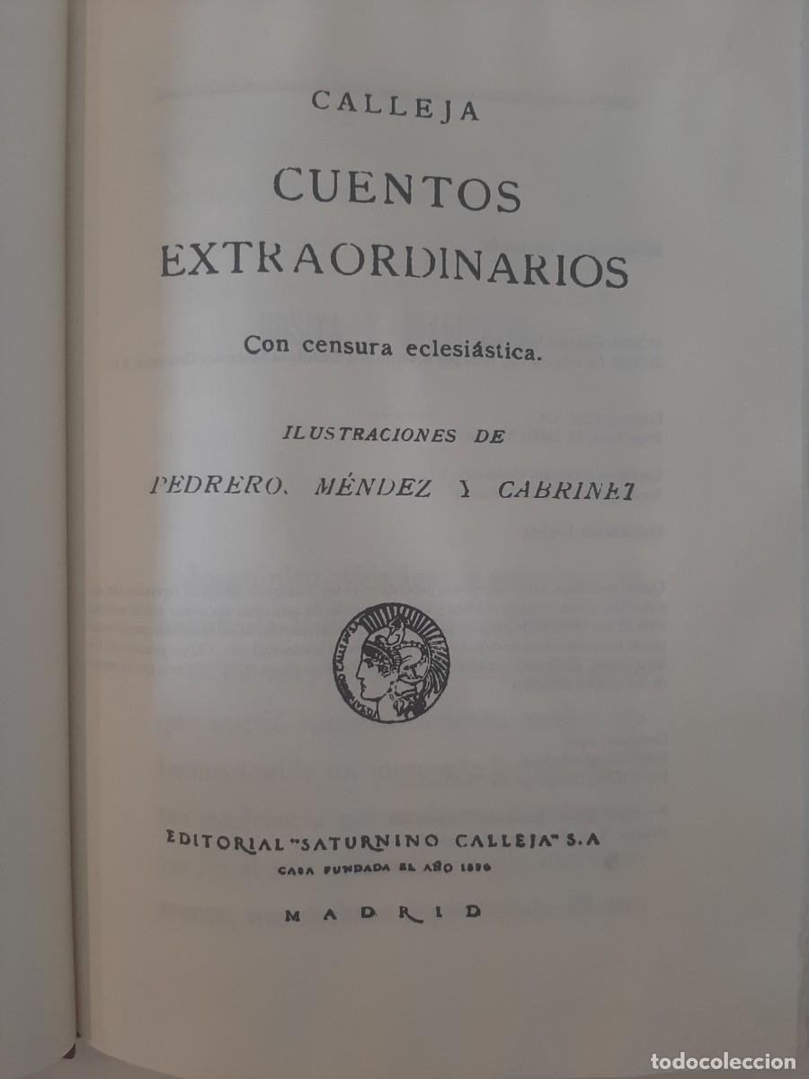 Libros de segunda mano: CUENTOS EXTRAORDINARIOS. CALLEJA. FACS&Iacute;MIL. EDAF. 2004 - Foto 6