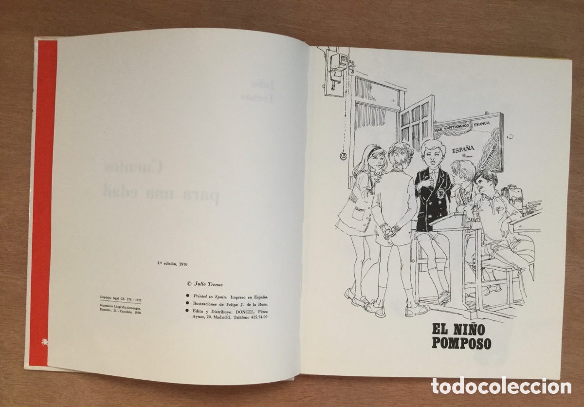 Libros de segunda mano: Cuentos para una edad. Julio Trena. Editorial Doncel - Foto 3