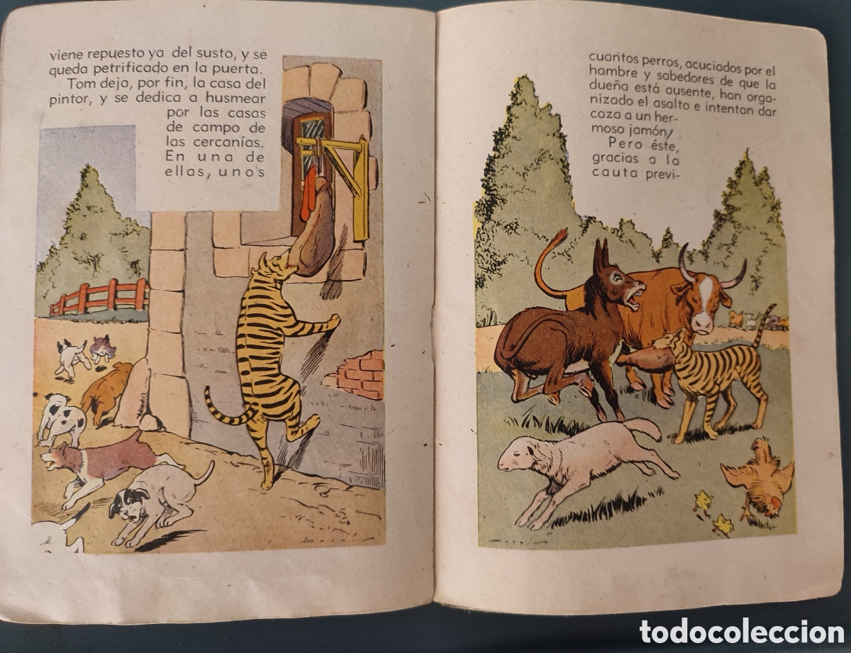 Libros de segunda mano: Antiguo cuento El Perro con piel de tigre - Foto 3