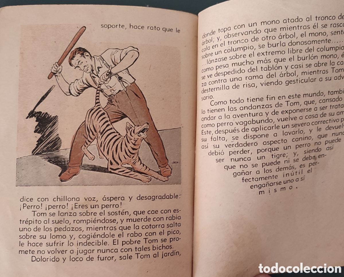 Libros de segunda mano: Antiguo cuento El Perro con piel de tigre - Foto 5