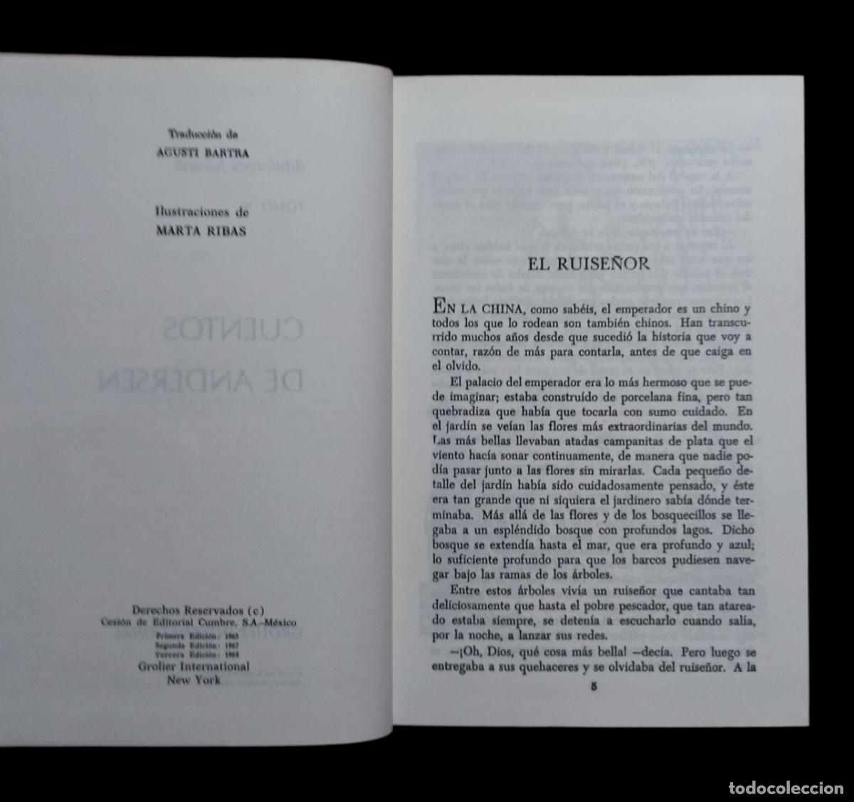 Libros de segunda mano: CUENTOS DE ANDERSEN / BIBLIOTECA JUVENIL. EXCELENTE ESTADO. - Foto 5