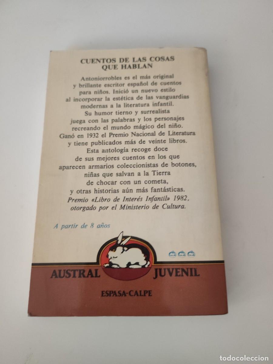 Libros de segunda mano: Cuentos de las cosas que hablan. Antonio Robles. - Foto 2