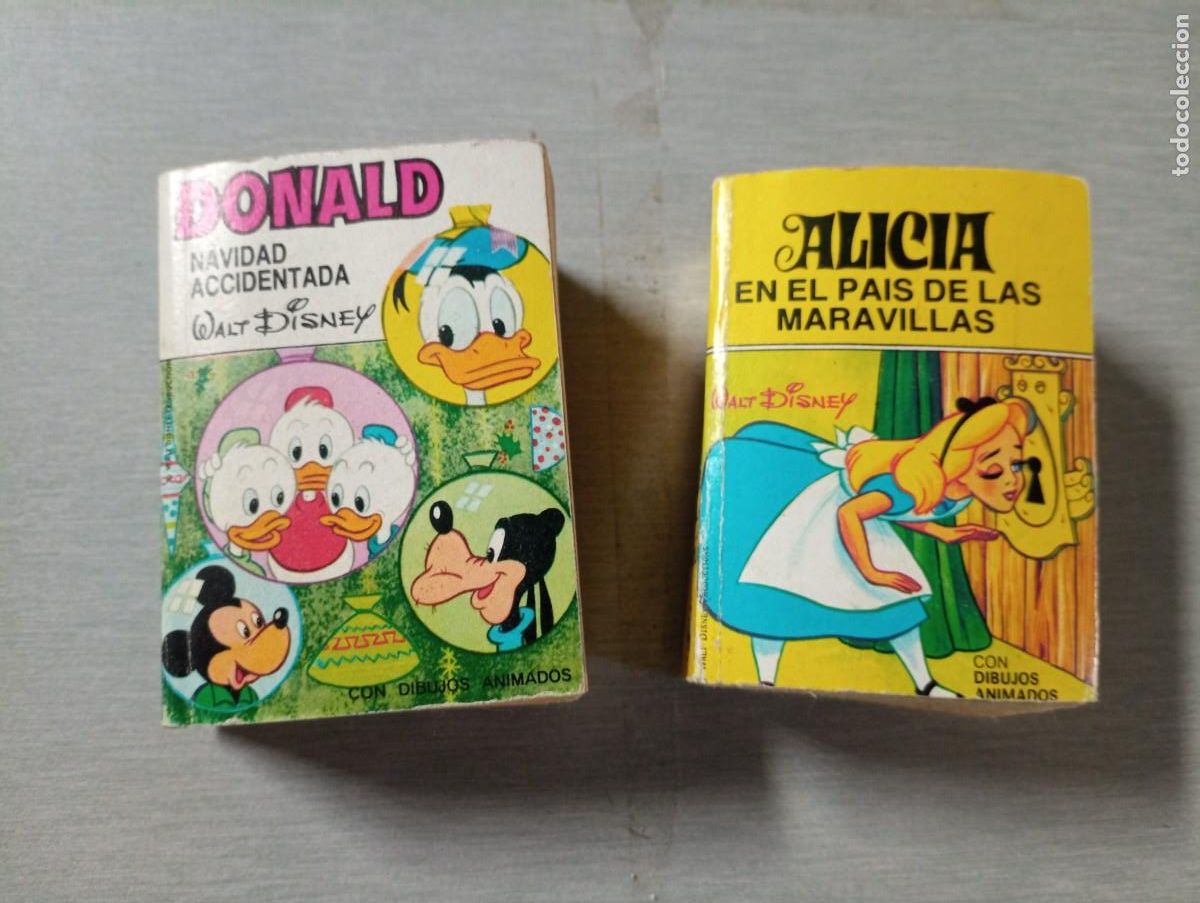 Libros de segunda mano: Libros bolsillo mini cuentos Walt Disney Donald navidad accidentada Alicia bruguera 1973