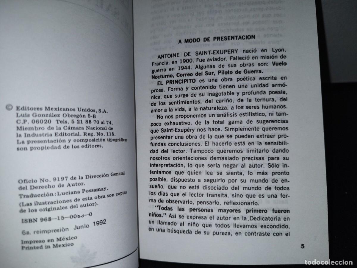 Libros de segunda mano: 165- EL PRINCIPITO - A. DE SAINT-EXUP&Eacute;RY - Foto 5