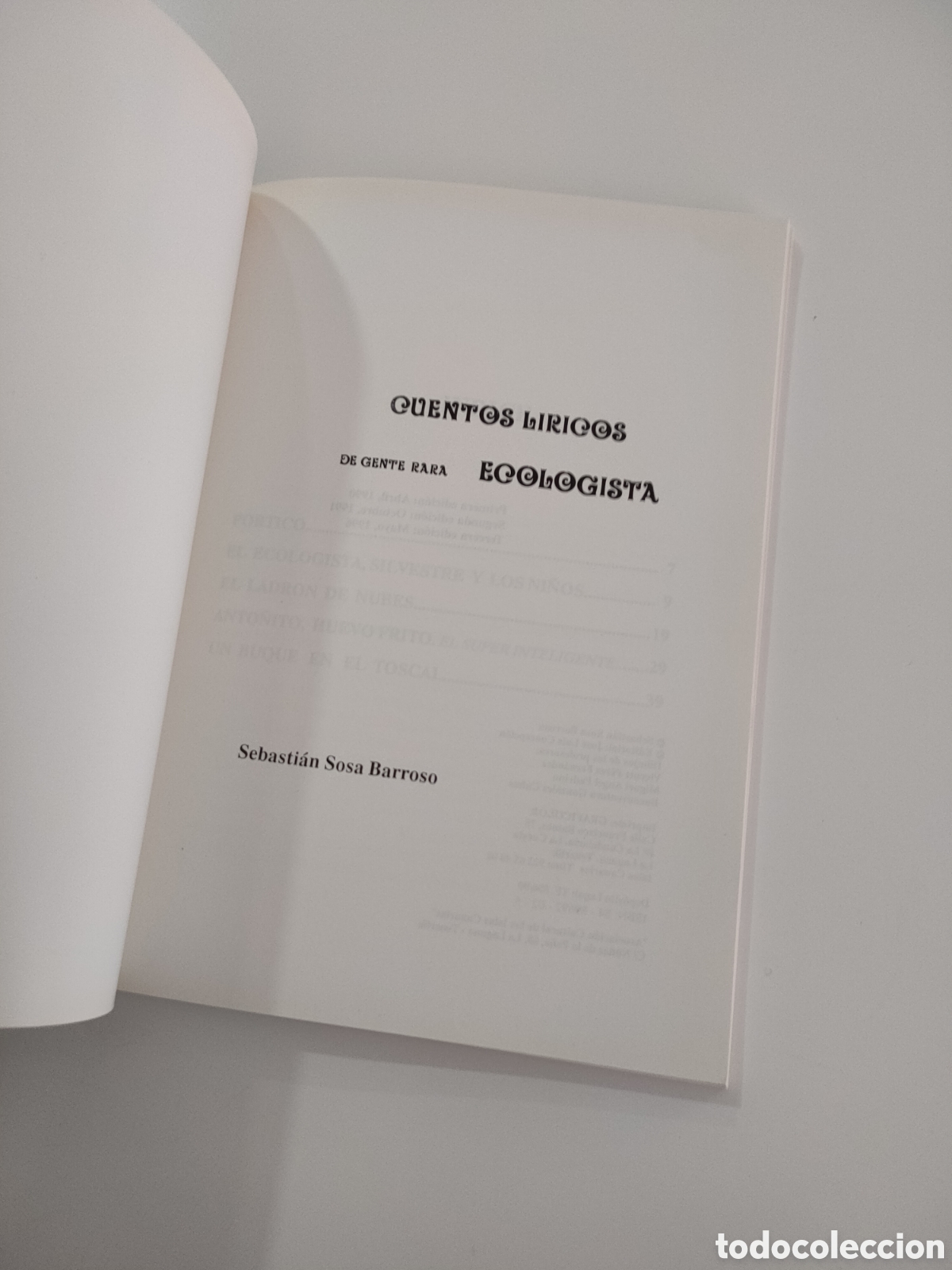 Libros de segunda mano: Cuentos l&iacute;ricos de gente rara ecologista - Foto 2