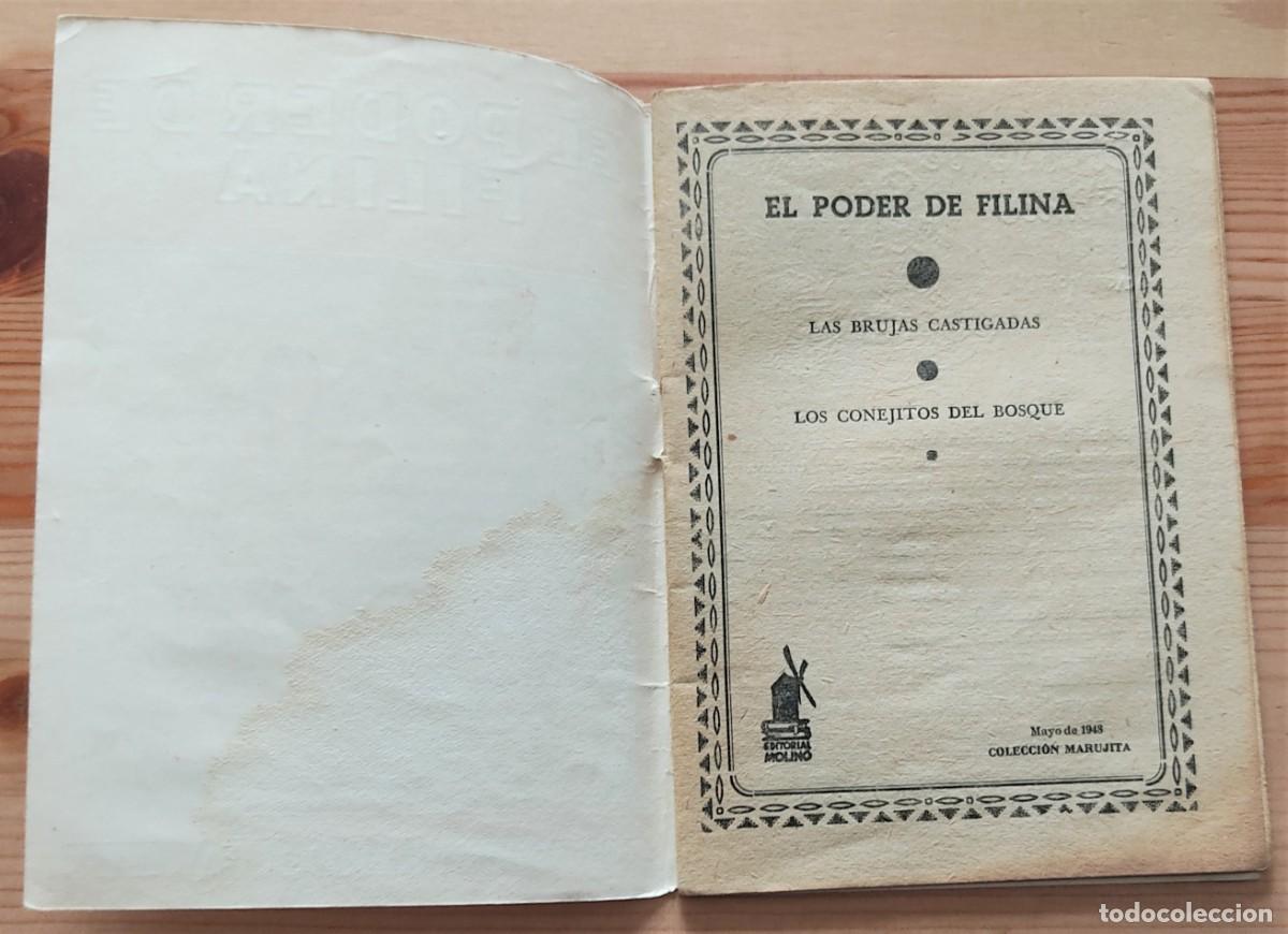 Libros de segunda mano: COLECCI&Oacute;N MARUJITA N&ordm; 329 - EL PODER DE FILINA - EDITORIAL MOLINO - Foto 3