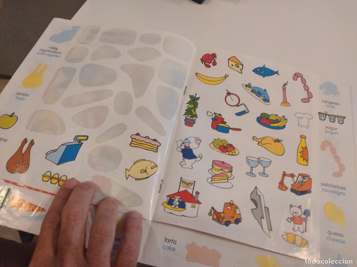 Libros de segunda mano: M-58 APRENDO INGLES JUGANDO CON PEGATINAS SERVILIBRO - Foto 2