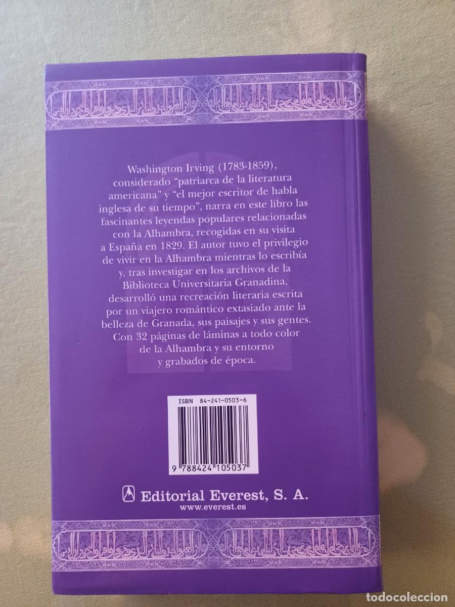 Libros de segunda mano: CUENTOS DE LA ALHAMBRA. WASHINGTON IRVING. EVEREST . - Foto 2