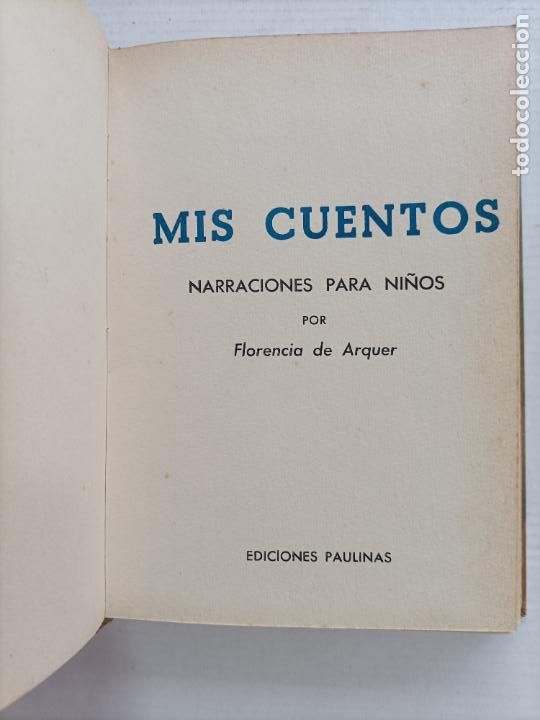 Libros de segunda mano: MIS CUENTOS F DE ARQUER EDICIONES PAULINAS - Foto 2