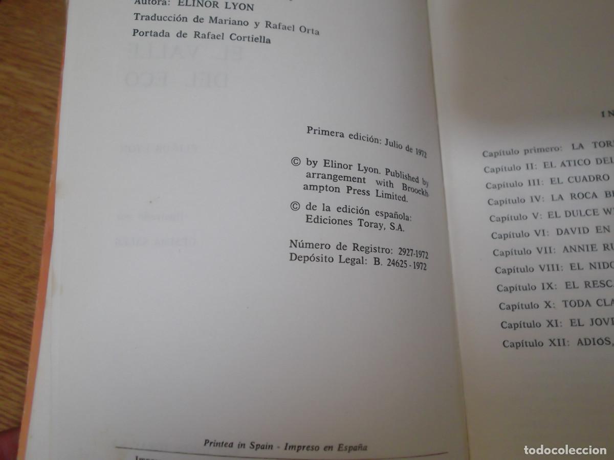 Libros de segunda mano: EL VALLE DEL ECO - ELINOR LYON NUMERO 9. - Foto 2