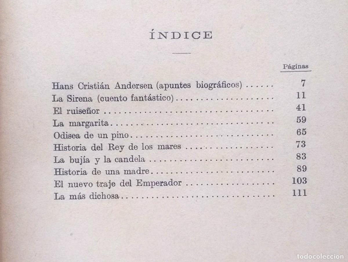 Libros de segunda mano: CUENTOS ESCOGIDOS DE ANDERSEN - 1913? - BUSCAD&Iacute;SIMO EJEMPLAR. - Foto 6