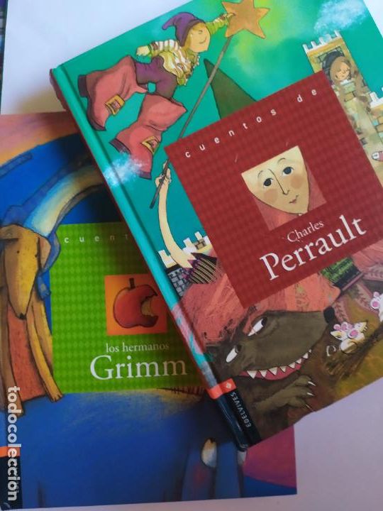 Libros de segunda mano: CUENTOS DE LOS HERMANOS GRIMM Y PERRAULT 2 LIBROS. EDELVIVES - Foto 6