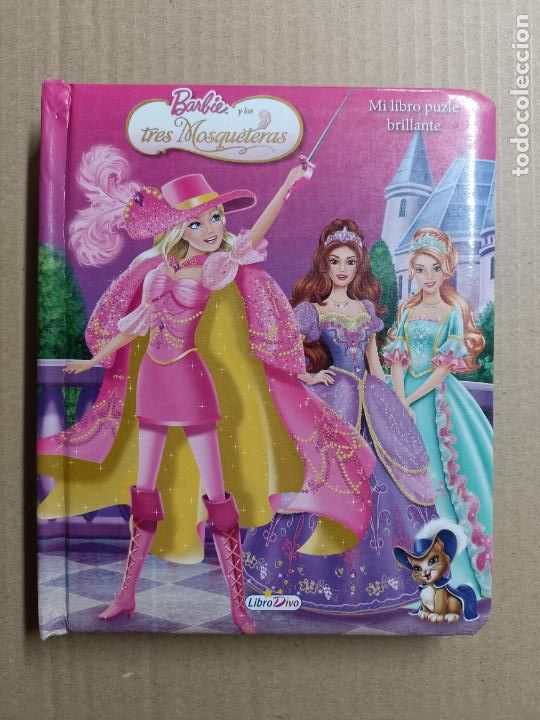 Libros de segunda mano: MI LIBRO PUZLE BRILLANTE BARBIE Y LAS TRES MOSQUETERAS