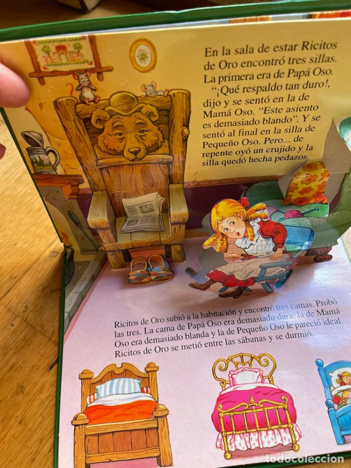 Libros de segunda mano: CUENTO RICITOS DE ORO Y LOS 3 OSOS A&Ntilde;O 2001 TRIDIMENSIONAL POP UP - Foto 4