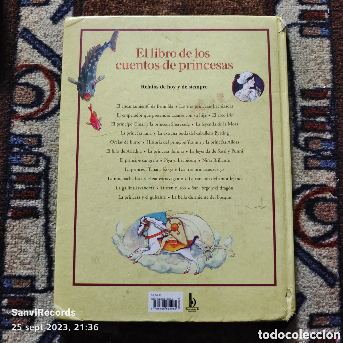 Libros de segunda mano: EL LIBRO DE LOS CUENTOS DE PRINCESAS (EDICIONES B) - Foto 2