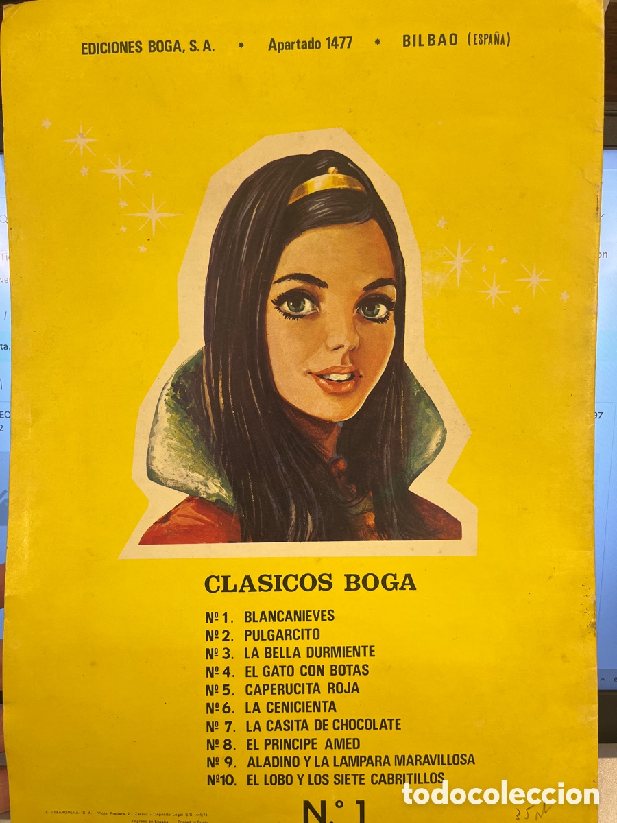 Libros de segunda mano: BLANCANIEVES. Cuento ilustrado. Cl&aacute;sicos BOGA. - Foto 2