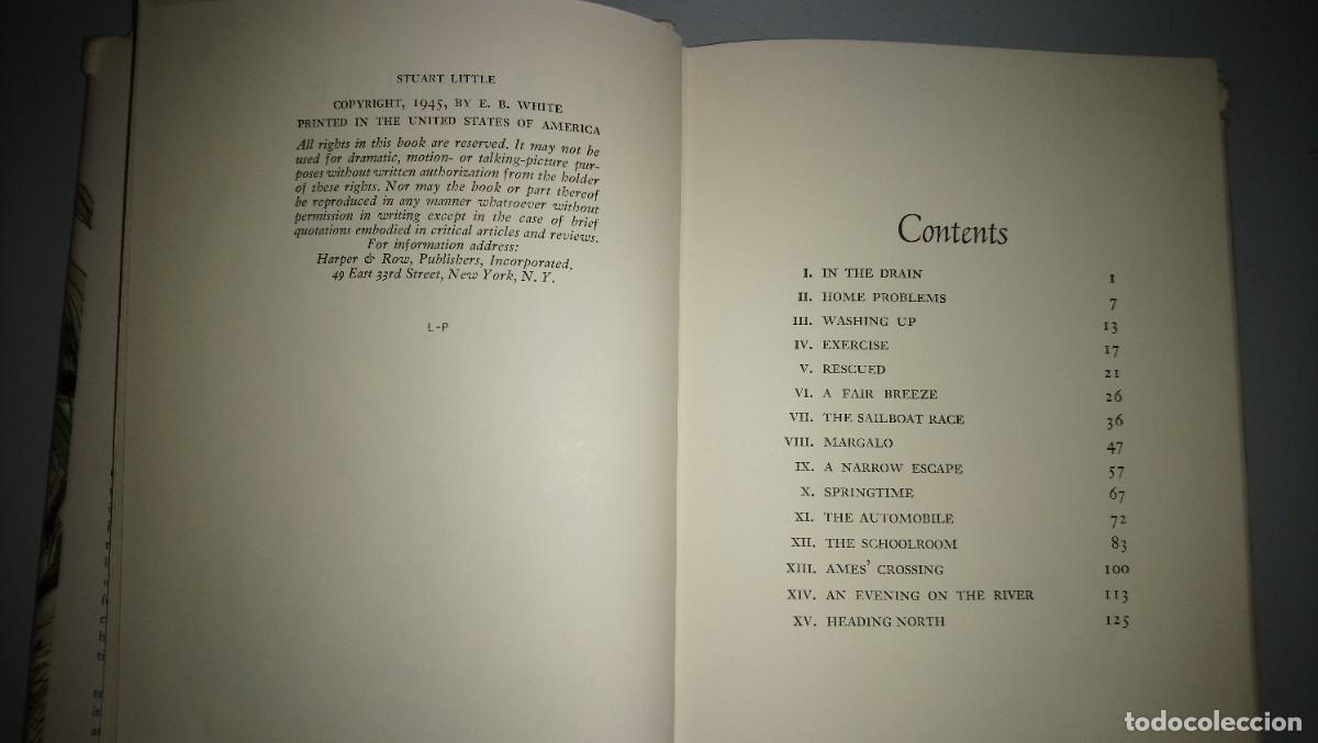Libros de segunda mano: STUART LITTLE. E. B. White. New York, 1945. 1&ordf; edici&oacute;n - Foto 3