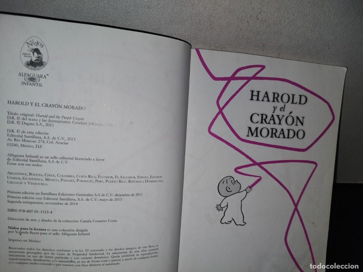 Libros de segunda mano: 77- HAROLD Y EL CRAY&Oacute;N MORADO - CROCKETT JOHNSON - Foto 4