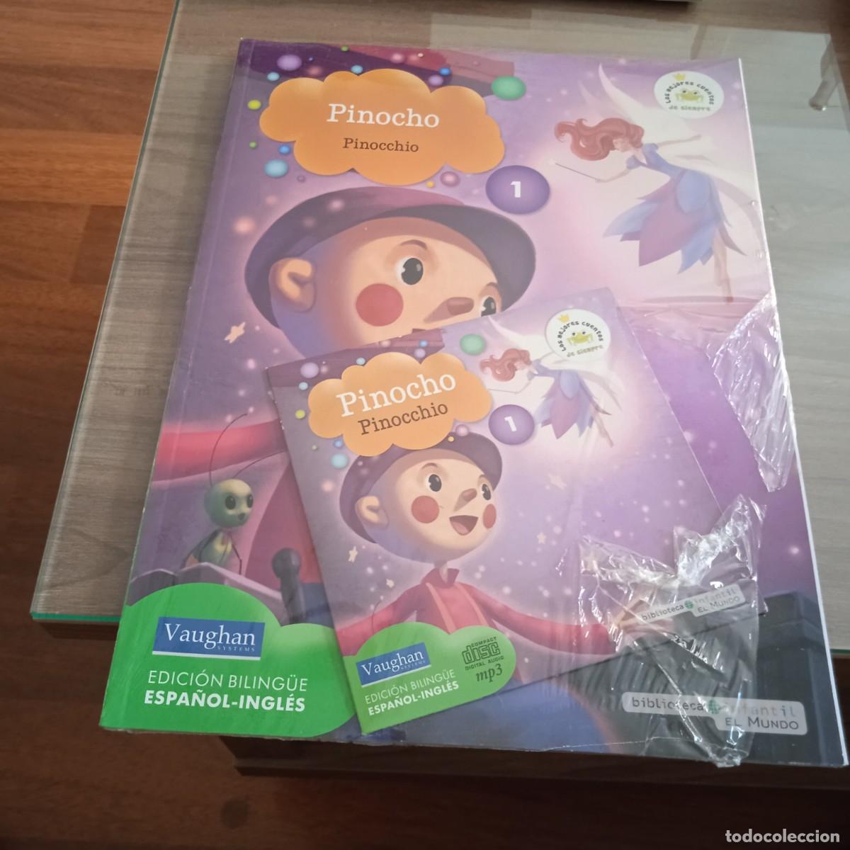 Libros de segunda mano: Vaugham Systems. Cuento y CD en ingl&eacute;s y espa&ntilde;ol. Pinocho - Foto 1