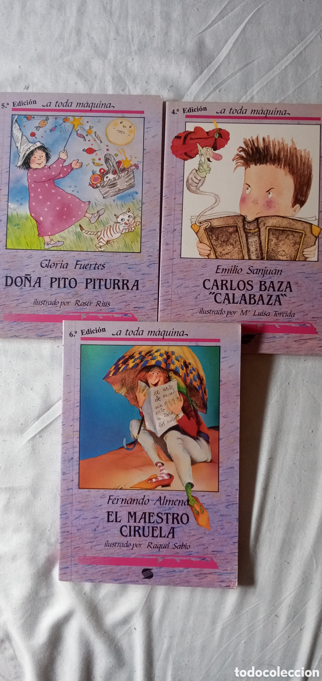 Libros de segunda mano: A toda maquina.Susaeta.3 unid.Lote infantil.Buen estado